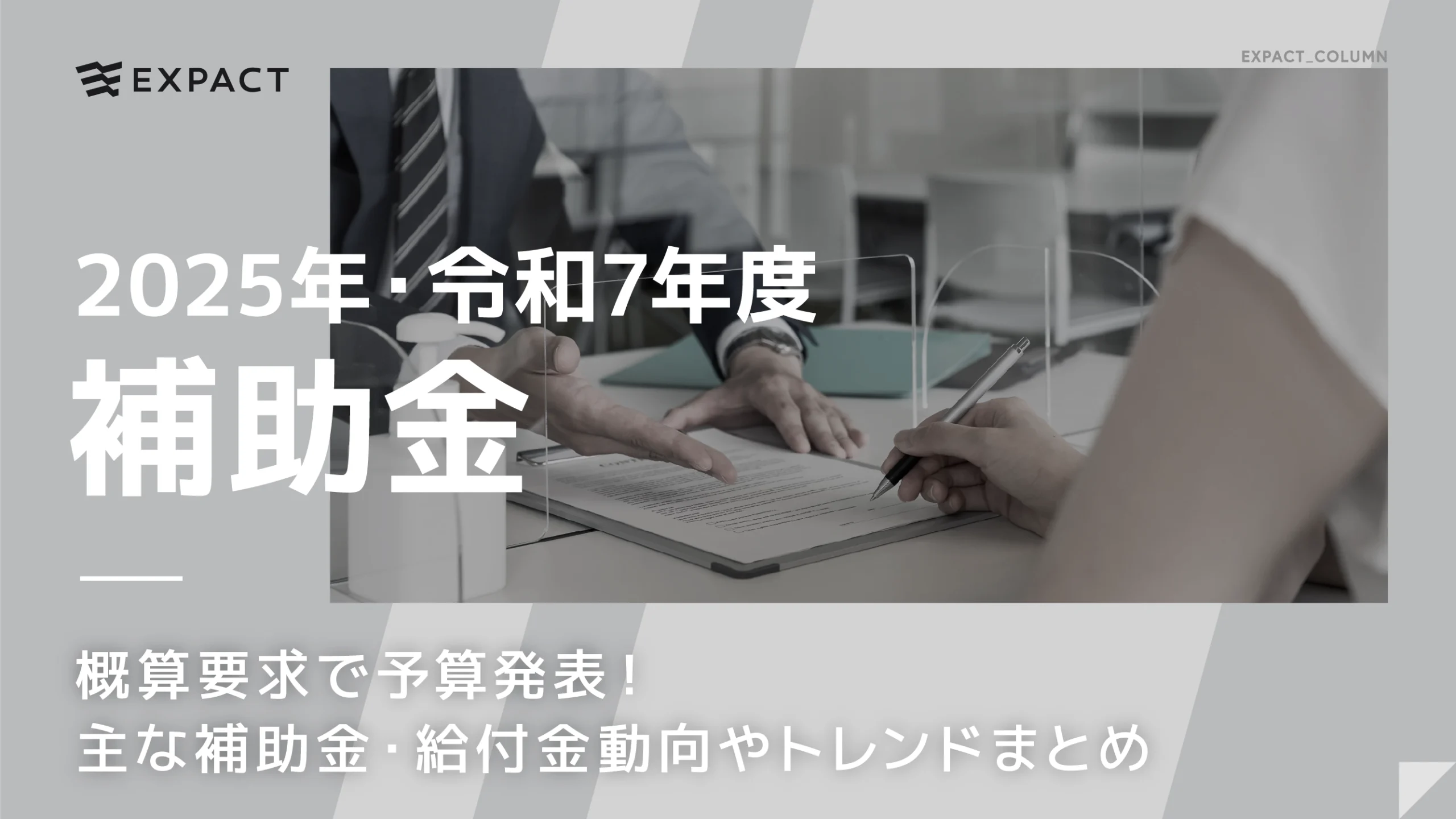 【2025年度・令和7年度】概算要求で予算発表！主な補助金・給付金動向やトレンドまとめ