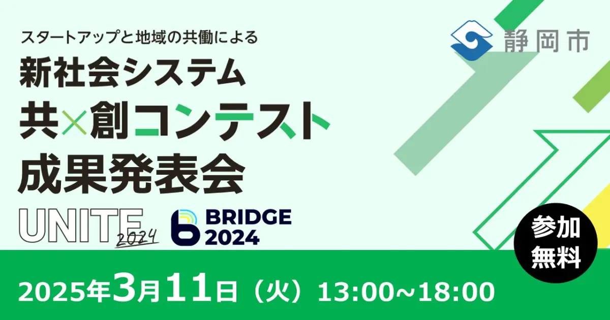 静岡市で革新的な社会課題解決を目指す『知・地域共創コンテスト 成果発表会』が開催決定！