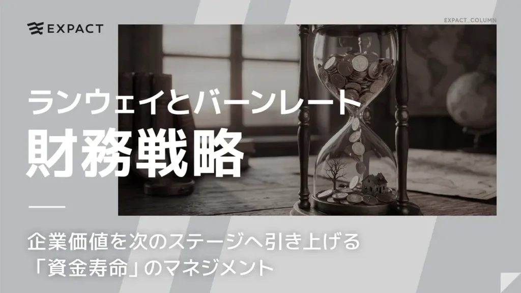 財務戦略を伝えるヘッダー画像。砂時計にコインと小さな家が入った写真中心。日本語の見出しが左に重なる。最初の意図を示す情報画像。